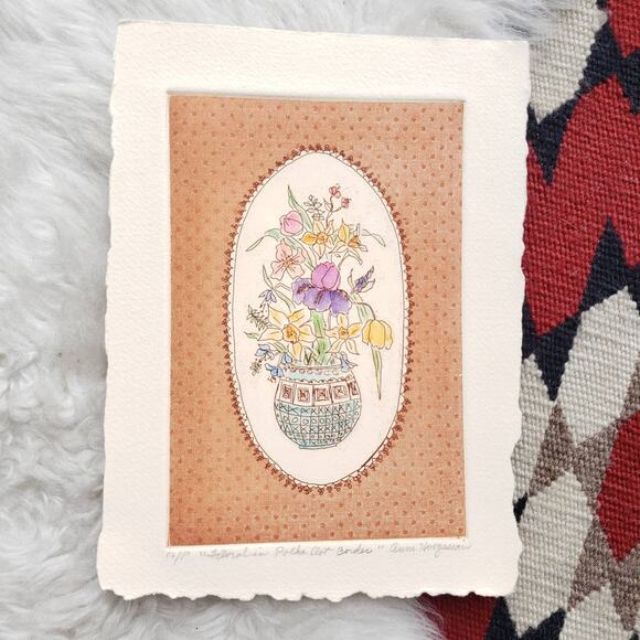 Artist's Proof Small Bouquet Watercolor - Picture 1 of 5